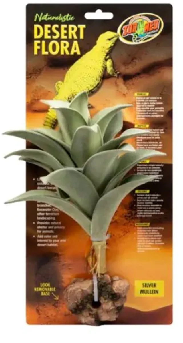 Silver Mullein kunstplant voor woestijnterrarium ca. 20 cm Kunstplant von Zoo Med in Silber – Produktfoto