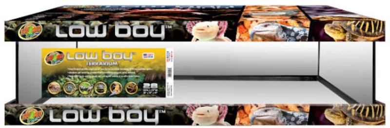 terrarium 90x45x25 cm | laag aquarium of terrarium voor axolotls en bodembewoners fra Zoo Med i Sort – produktbillede