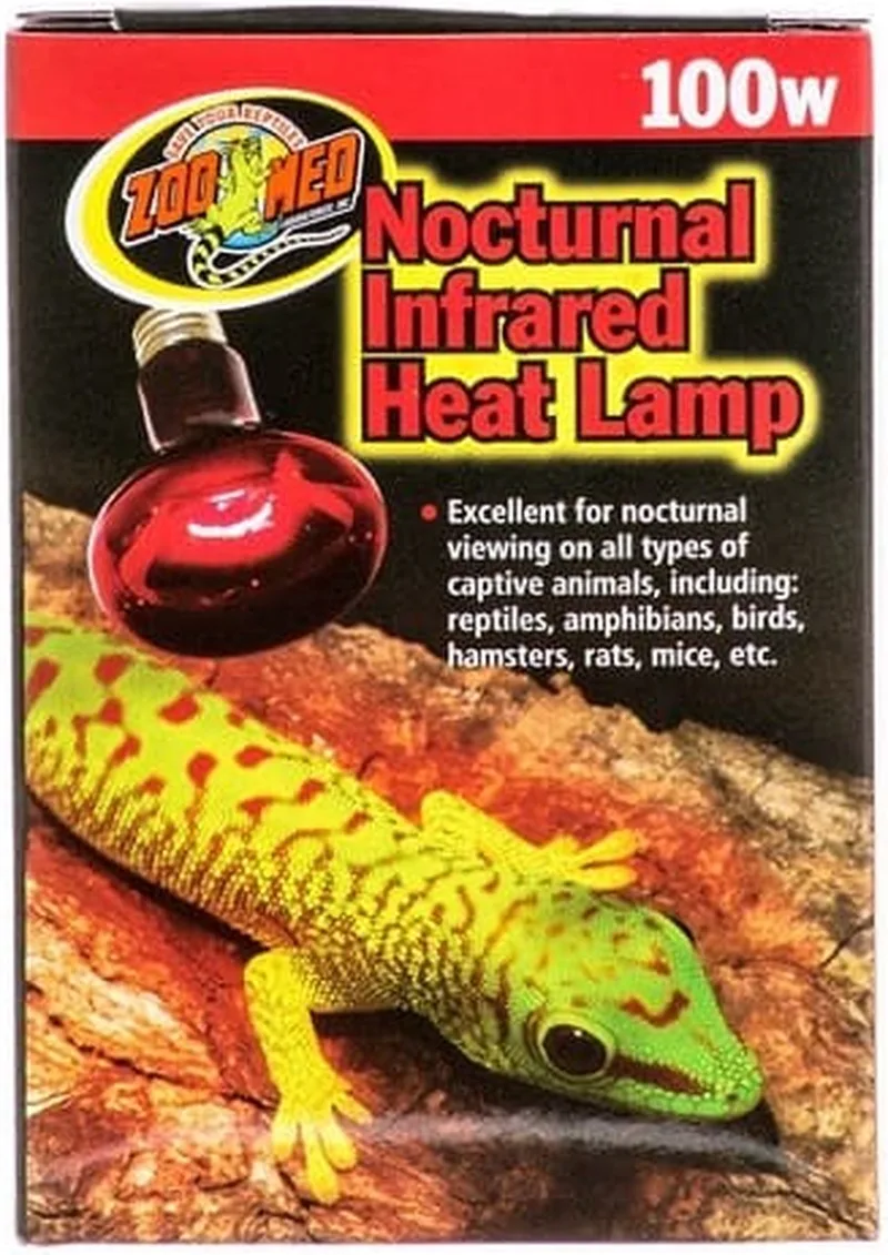 terrarium verlichting Nocturnal red infrared heat lamp 100 w. de Zoo Med en Rouge – photo produit
