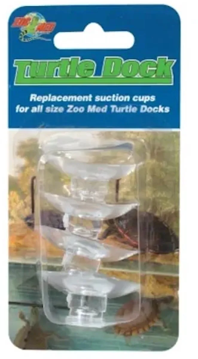 Turtle Dock vervangingszuignappen voor schildpaddendock 4 stuks von Zoo Med in Transparent – Produktfoto