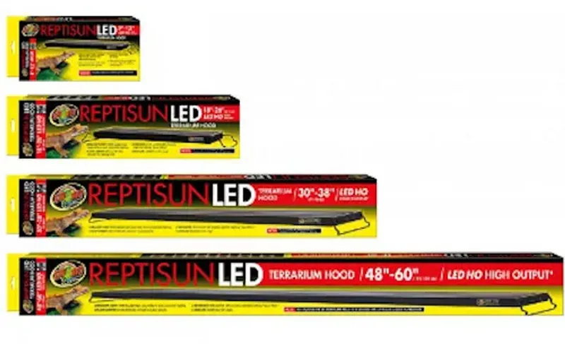 Verstelbare LED terrariumkap 76-96 cm voor middelgrote tot grote terraria von Zoo Med – Produktfoto