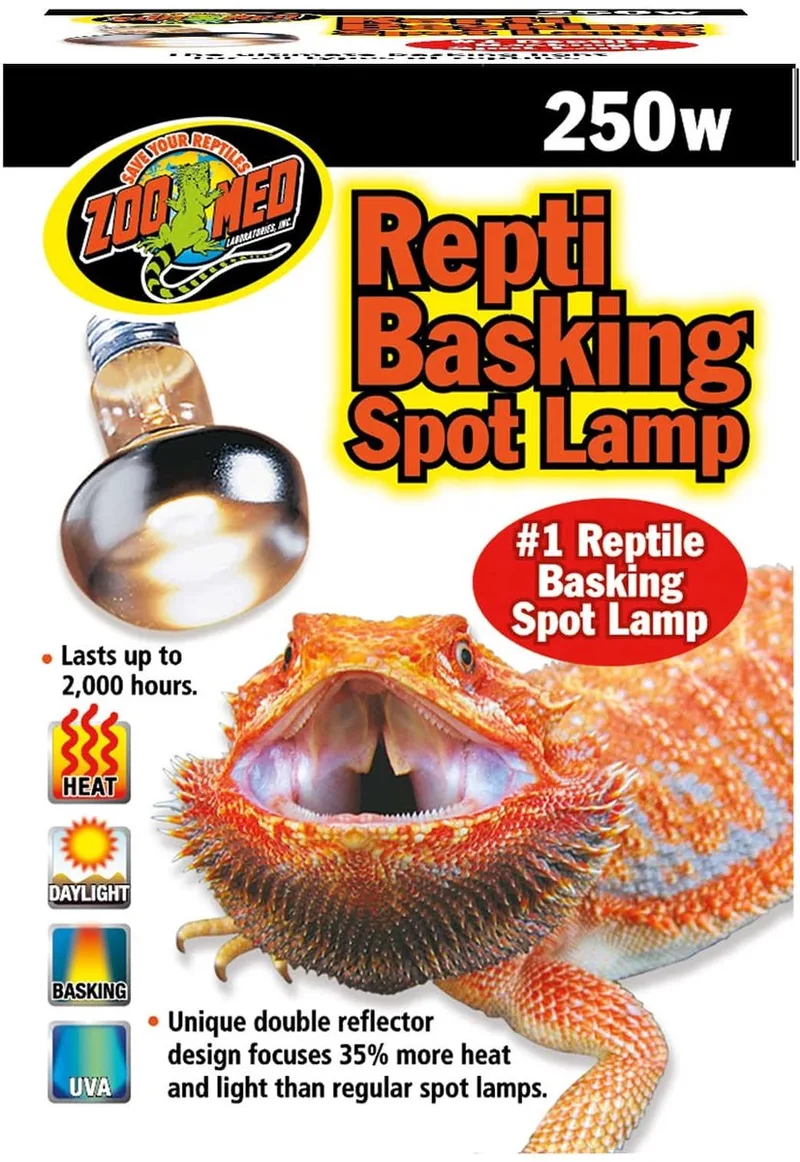 ZM Repti Basking Spot Lamp - 250 w. de Zoo Med en Transparent – photo produit