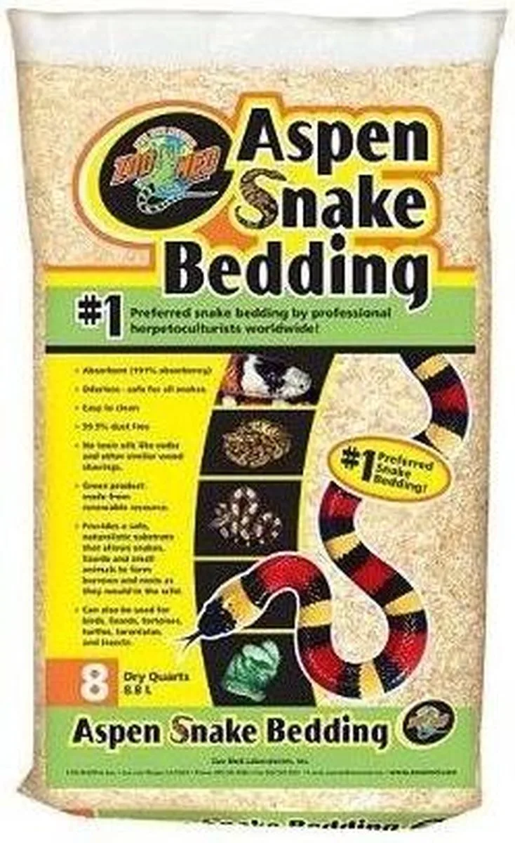 Zoo Meds Aspen Snake Bedding - Bodembedekking - 26,4 L de Zoo Med – photo produit