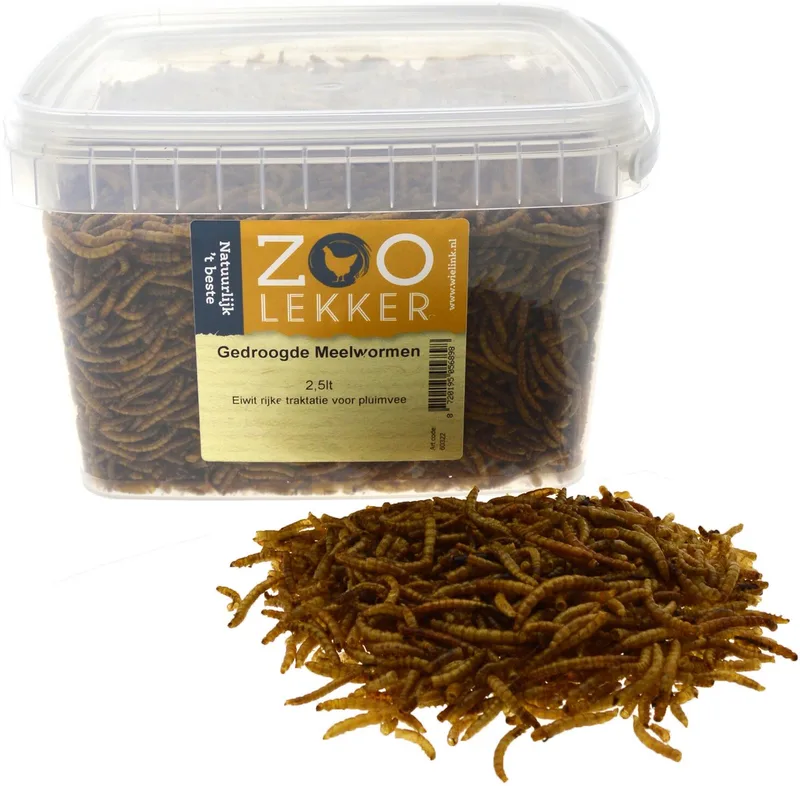 Gedroogde Meelwormen 2,5lt by Zoolekker – product photo