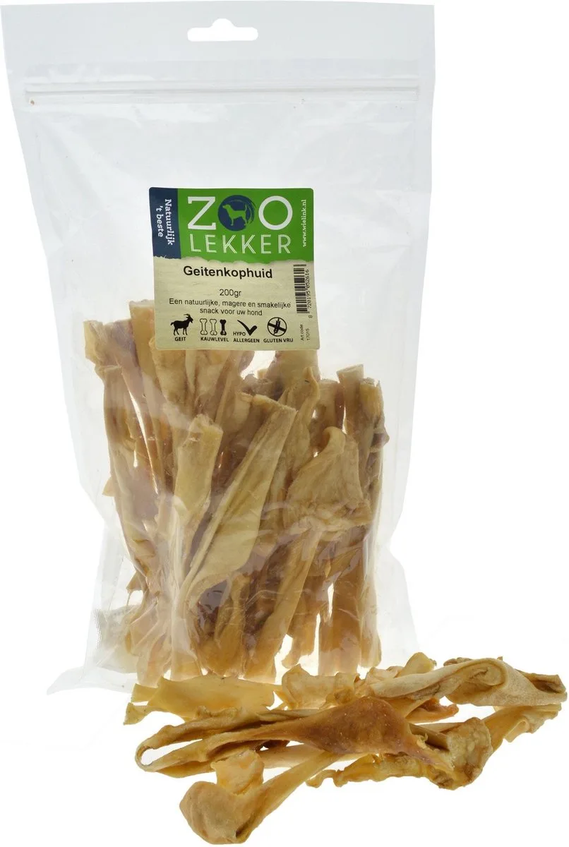 Geitenkophuid 200 gram de Zoolekker – photo produit