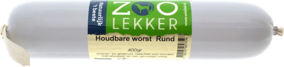 Houdbare Worst Rund 400 gram van Zoolekker – productfoto