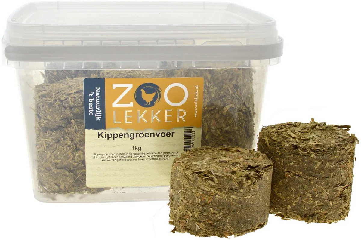 Kippengroenvoer 1KG by Zoolekker – product photo