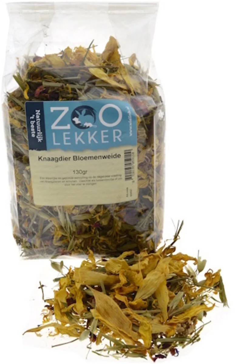 Knaagdier Bloemenweide 130 Gram från Zoolekker – produktbild