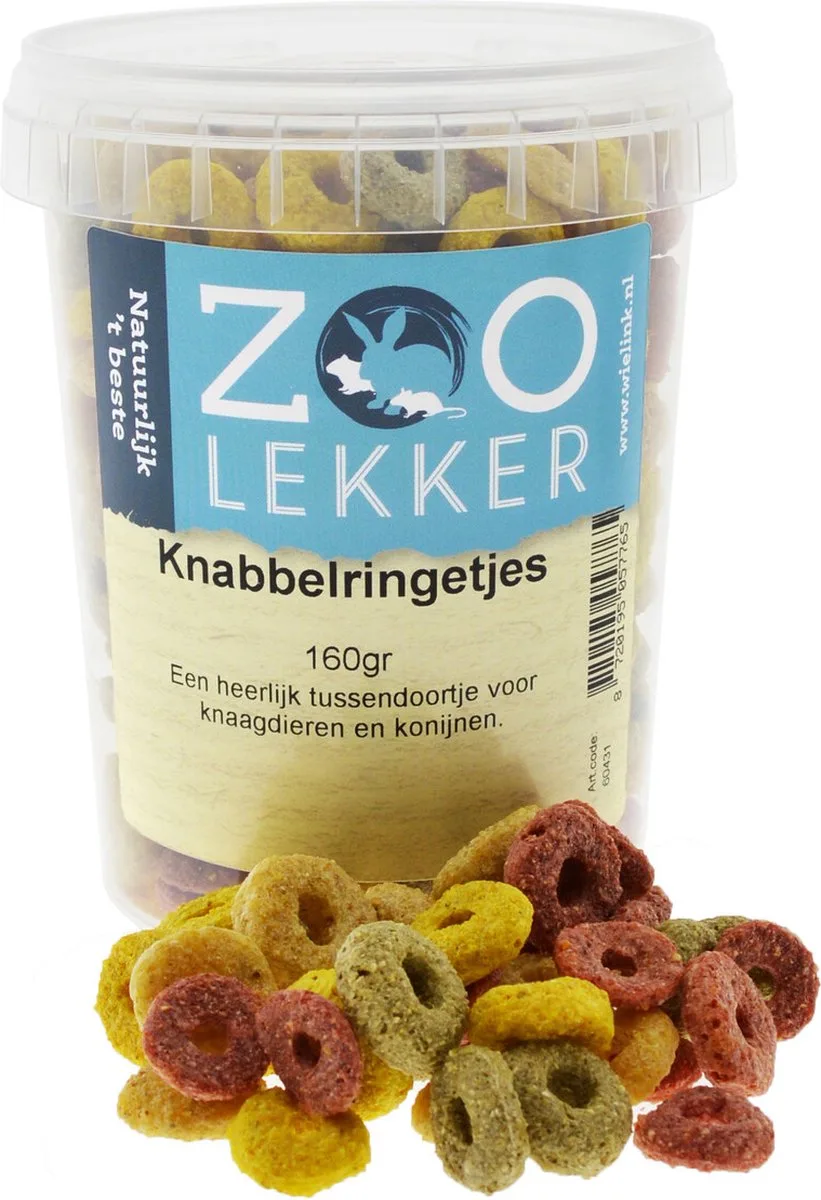 Knabbelringetjes 160 gram från Zoolekker – produktbild