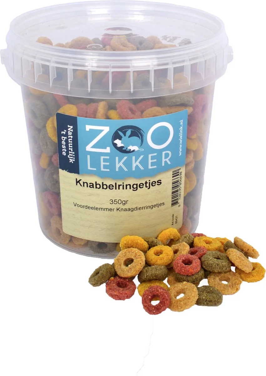 Knabbelringetjes 350gr van Zoolekker – productfoto