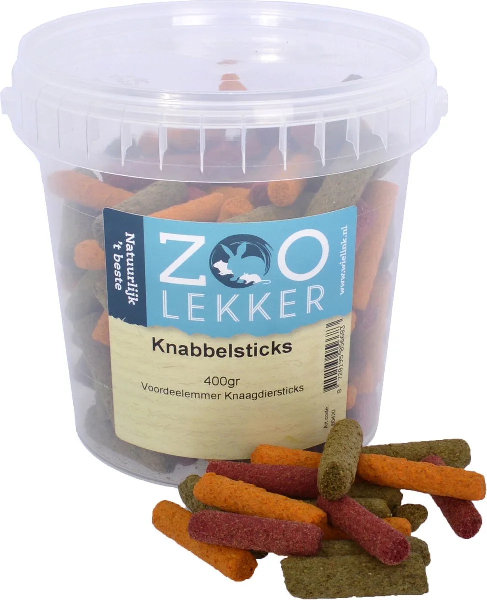 Knabbelsticks 400gr van Zoolekker – productfoto