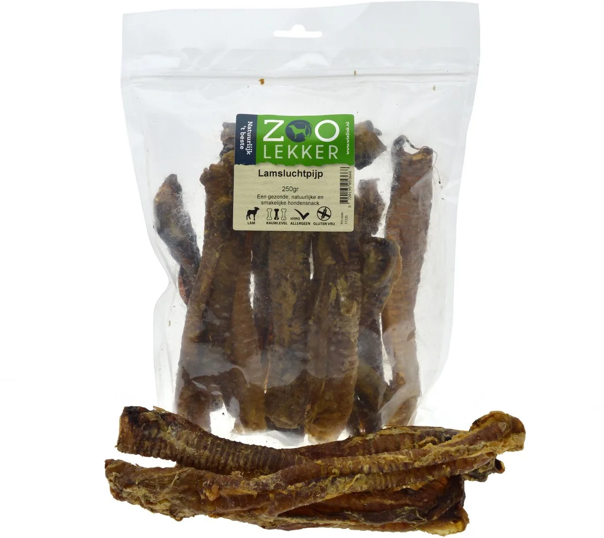 Lamsluchtpijp 250 gram de Zoolekker – photo produit