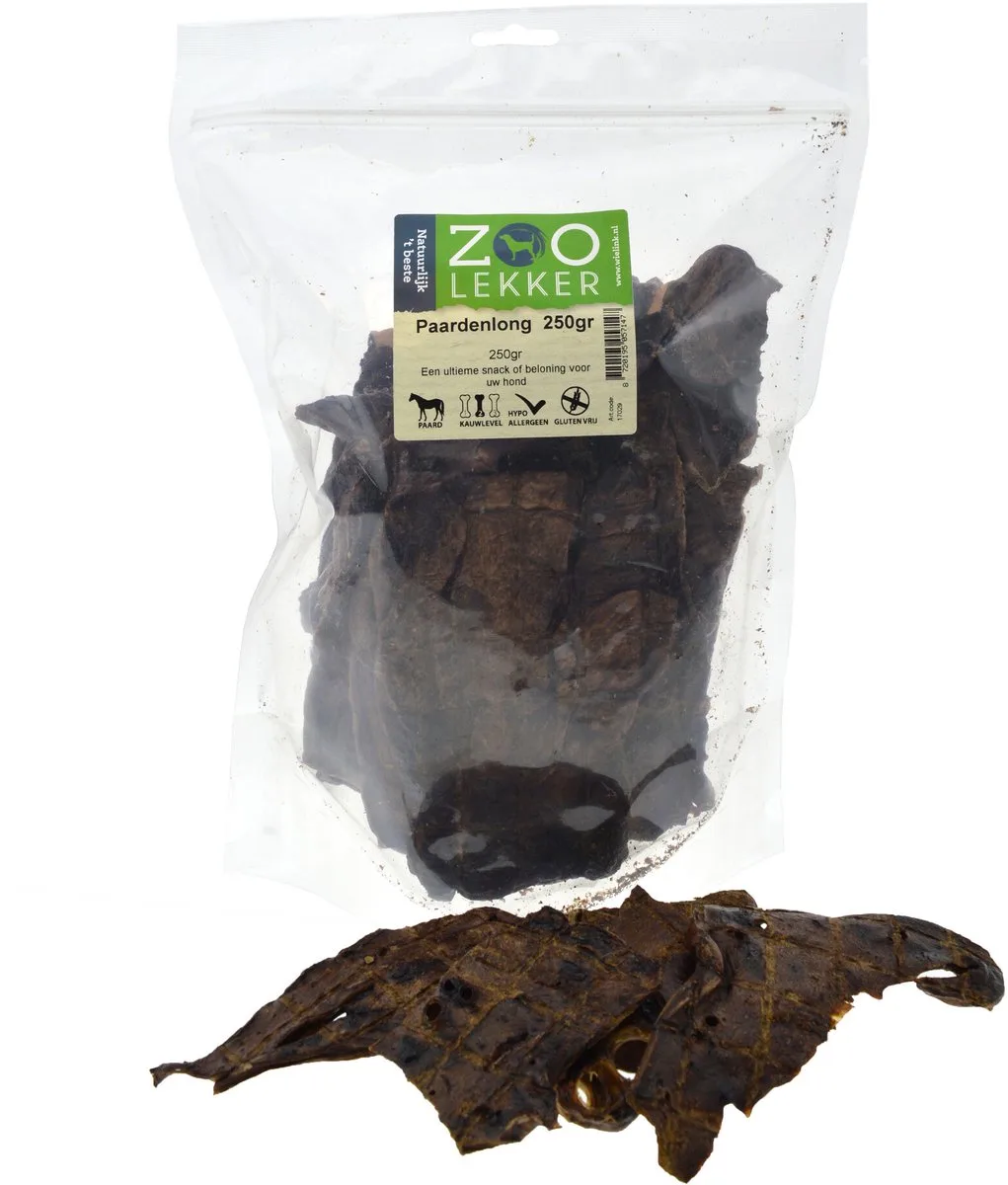 Paardenlong 250 gram de Zoolekker – photo produit