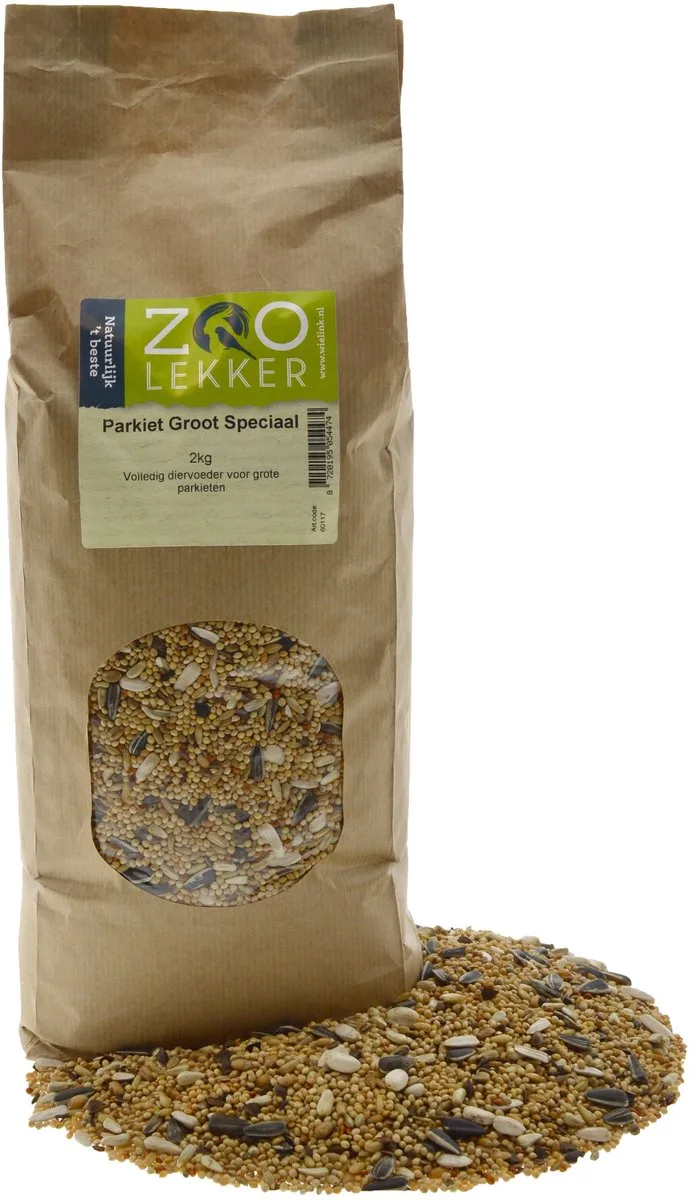 Parkiet Groot Speciaal 2kg von Zoolekker – Produktfoto