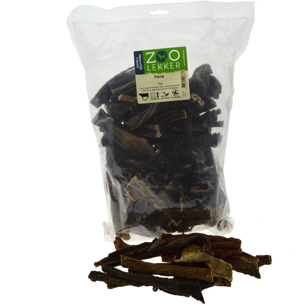 Runderpens 1KG van Zoolekker – productfoto