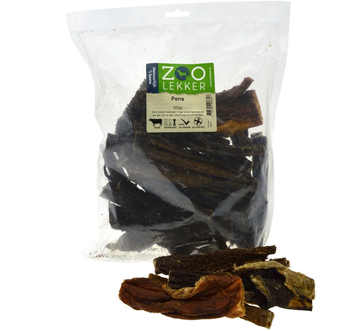 Runderpens 500 gram van Zoolekker – productfoto