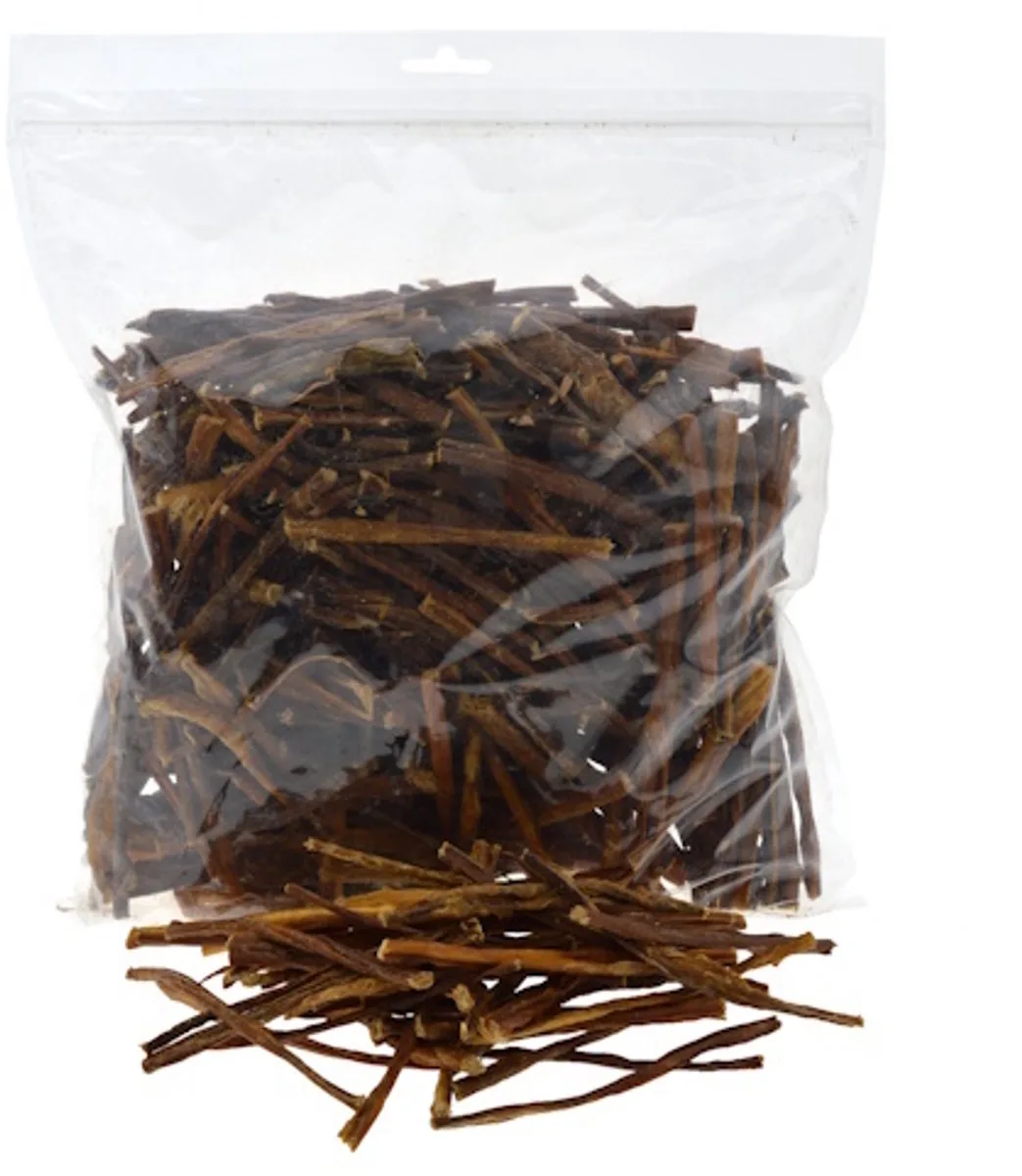 Runderspaghetti - 100% natuurlijke hondensnack van runderdarm, bulkverpakking 1 kg fra Zoolekker – produktbillede