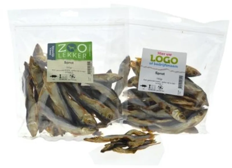 Sprot - natuurlijke gedroogde vis hondensnack 150 g de Zoolekker – photo produit