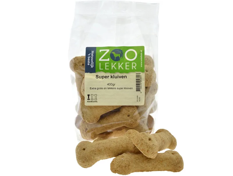 Super Kluiven - hondenkoekjes - 400 gram van Zoolekker – productfoto