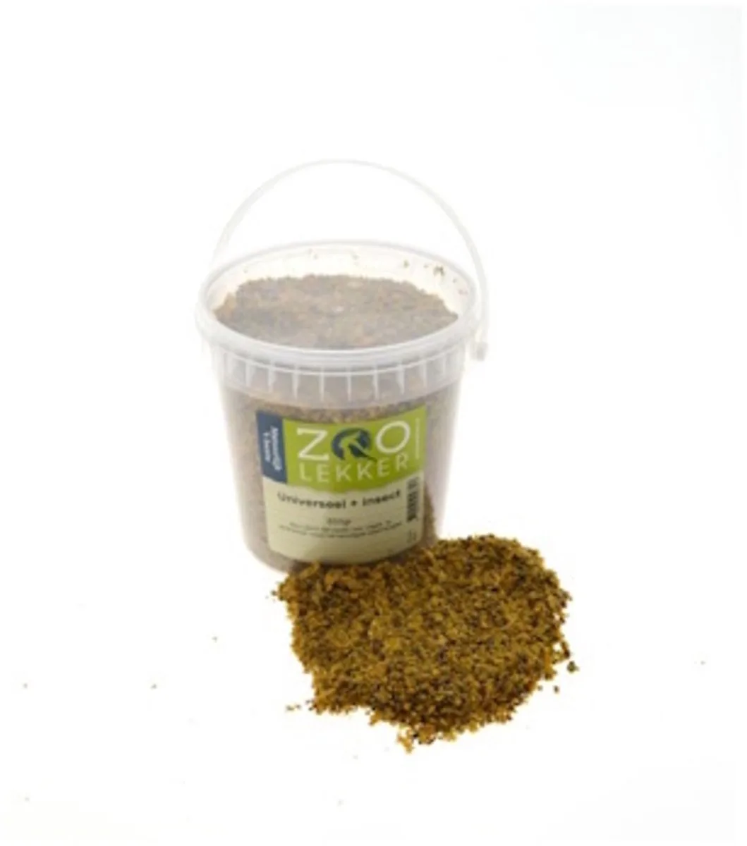 Universeelvoer met insecten voor vogels - aanvullend diervoeder 650 g de Zoolekker – photo produit