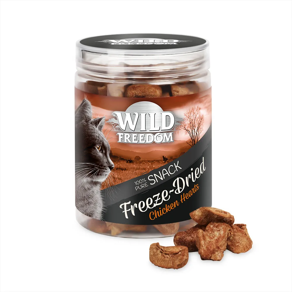 45g Freeze-Dried Kippenharten Wild Freedom Kattensnacks by Wild Freedom – product photo