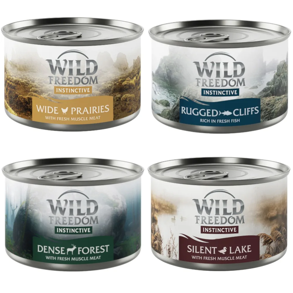 6 x 140 g Wild Freedom Instinctive Misty Mountains - Gemengd pakket Katten Natvoer by Wild Freedom – product photo