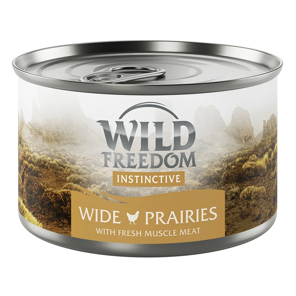 6 x 140 g Wild Freedom Instinctive Wide Praries - Kip Katten Natvoer fra Wild Freedom – produktbillede
