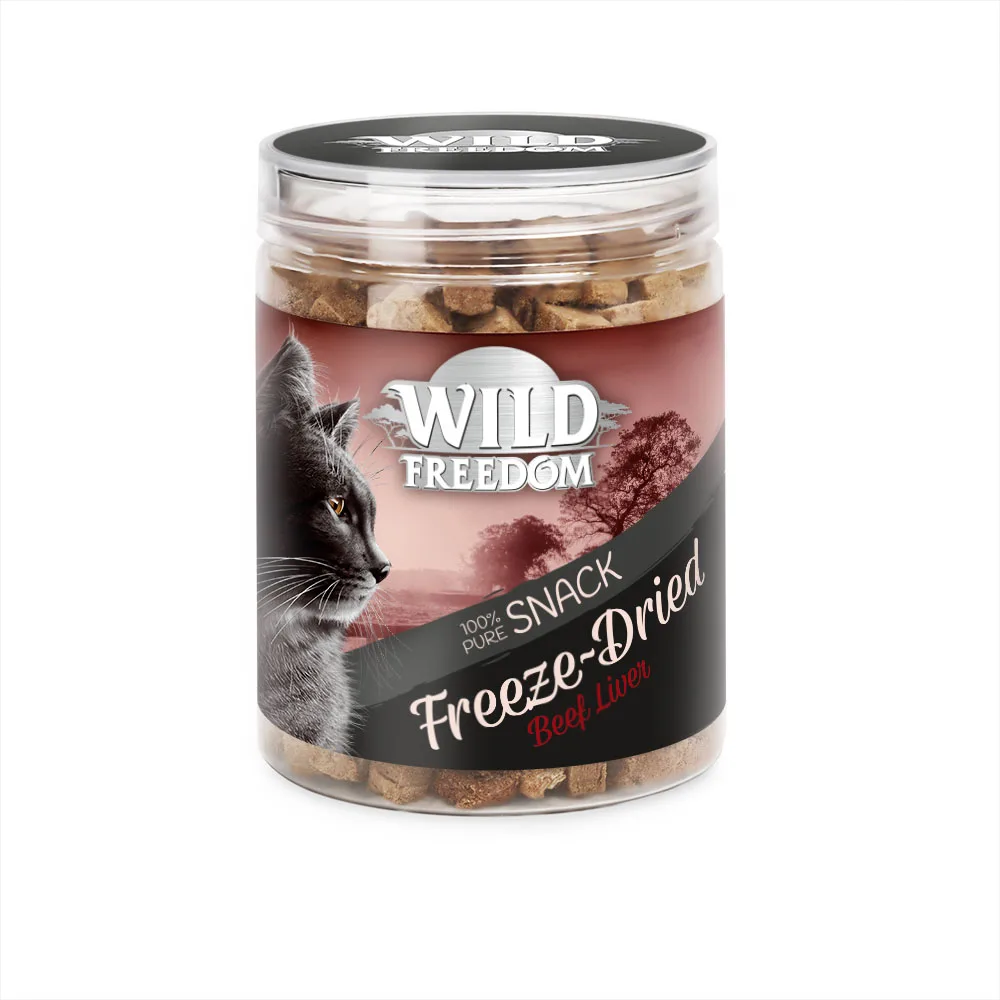 60g Gevriesdroogde Runderlever Wild Freedom Kattensnacks van Wild Freedom – productfoto