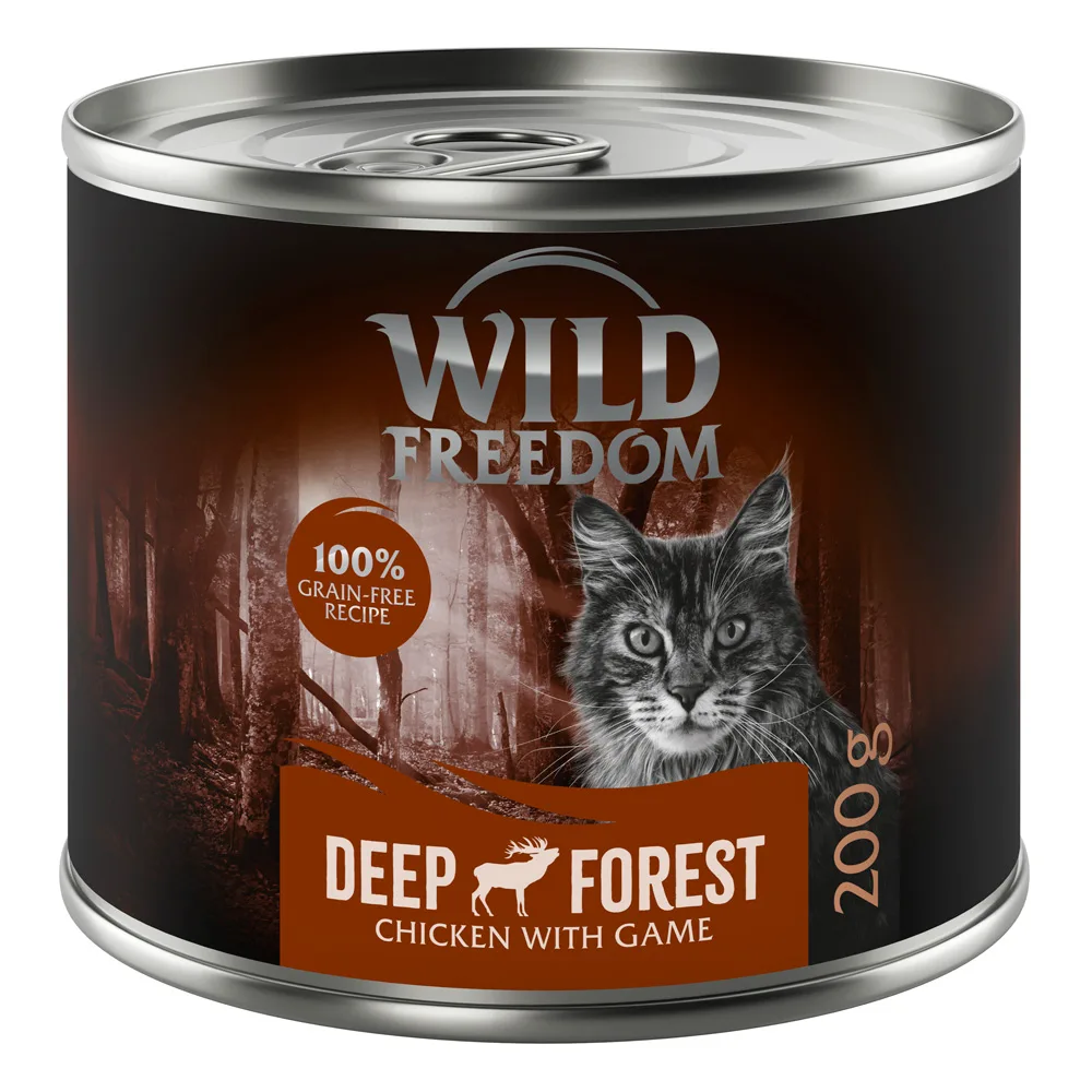 6x200g Adult Deep Forest Wild & Kip Wild Freedom Kattenvoer van Wild Freedom – productfoto