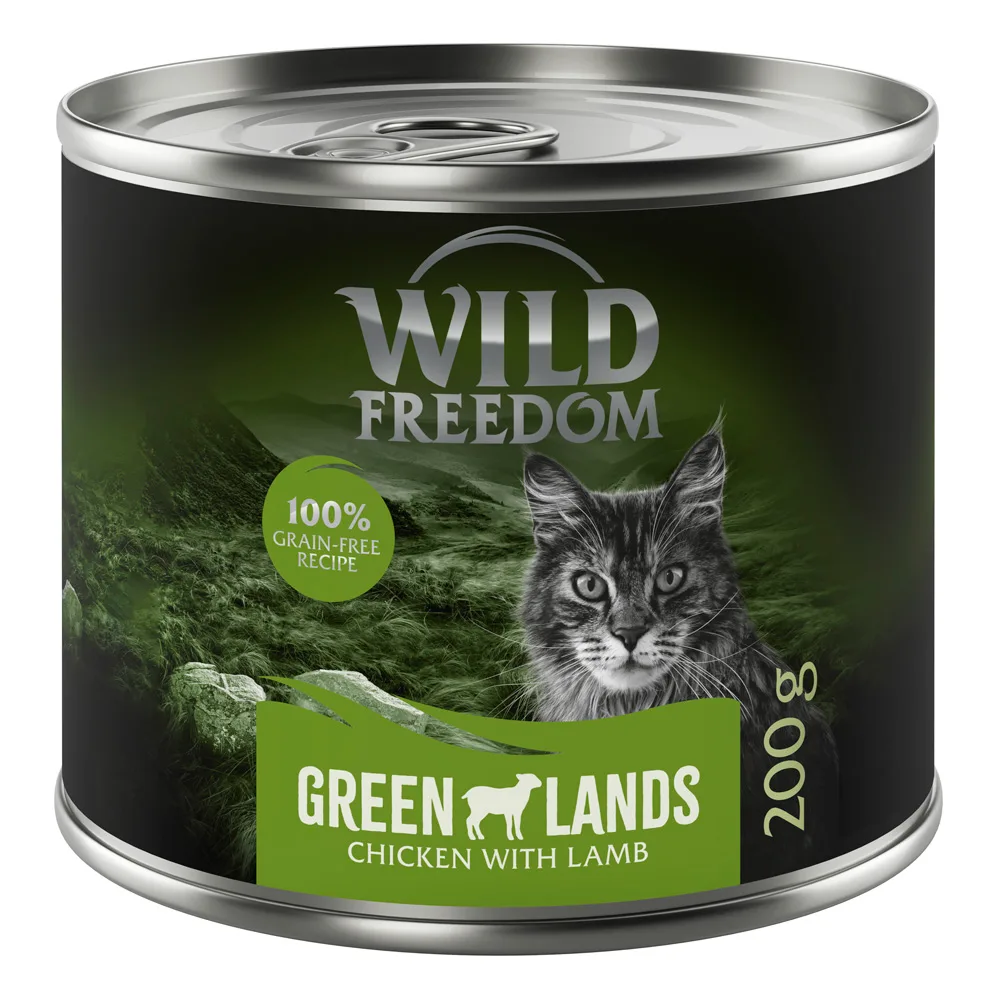 6x200g Adult Green Lands Lam & Kip Wild Freedom Kattenvoer by Wild Freedom – product photo