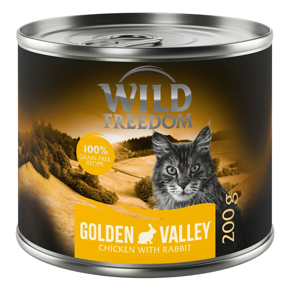 6x200g Adult Valley Konijn & Kip Wild Freedom Kattenvoer by Wild Freedom – product photo