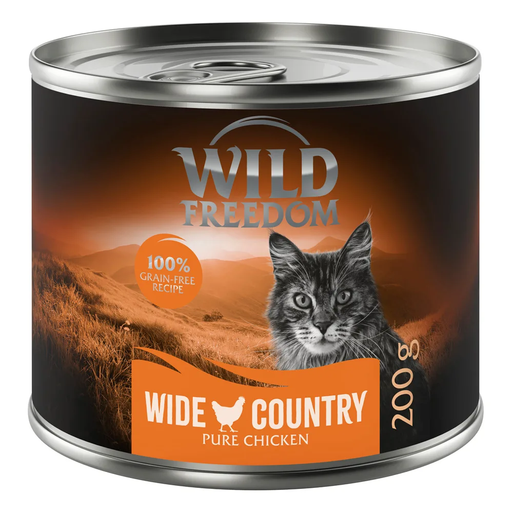 6x200g Adult Wide Country Pure Kip Wild Freedom Kattenvoer by Wild Freedom – product photo