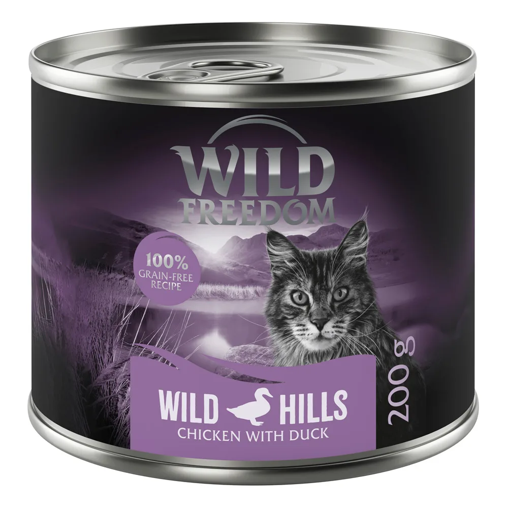 6x200g Adult Wild Hills Eend & Kip Wild Freedom Kattenvoer van Wild Freedom – productfoto
