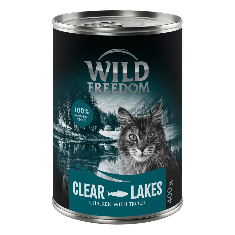 6x400g Adult Clear Lakes Kip & Forel Wild Freedom Kattenvoer van Wild Freedom – productfoto