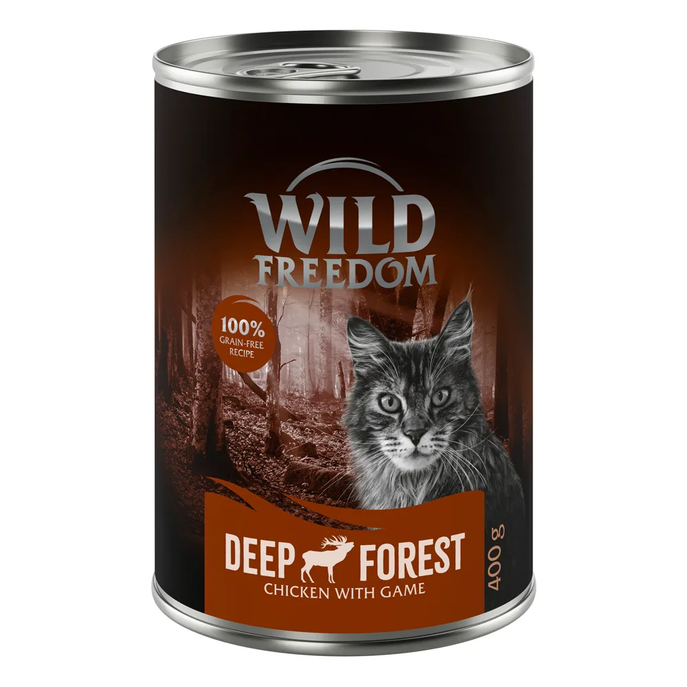 6x400g Adult Deep Forest Wild & Kip Wild Freedom Kattenvoer by Wild Freedom – product photo