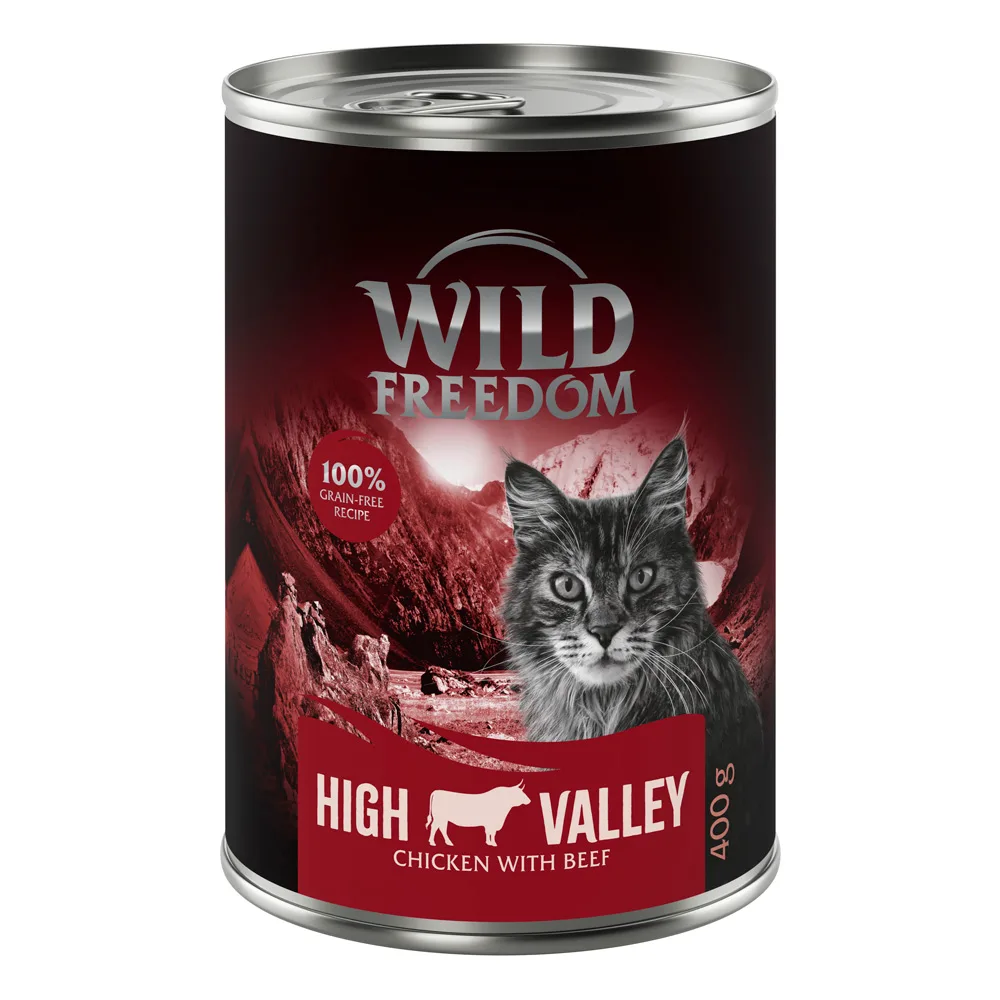 6x400g Adult High Valley Rund & Kip Wild Freedom Kattenvoer van Wild Freedom – productfoto