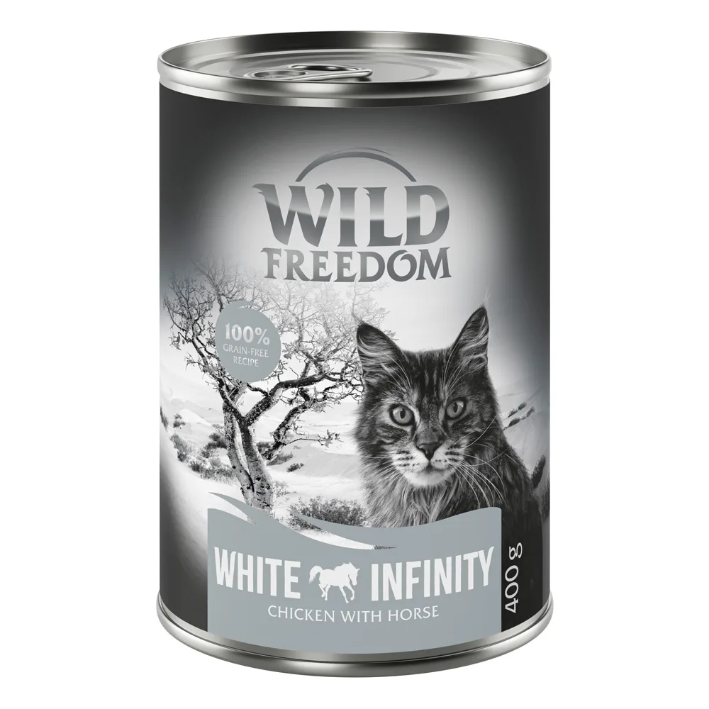 6x400g Adult White Infinity Kip & Paard Wild Freedom Kattenvoer by Wild Freedom – product photo