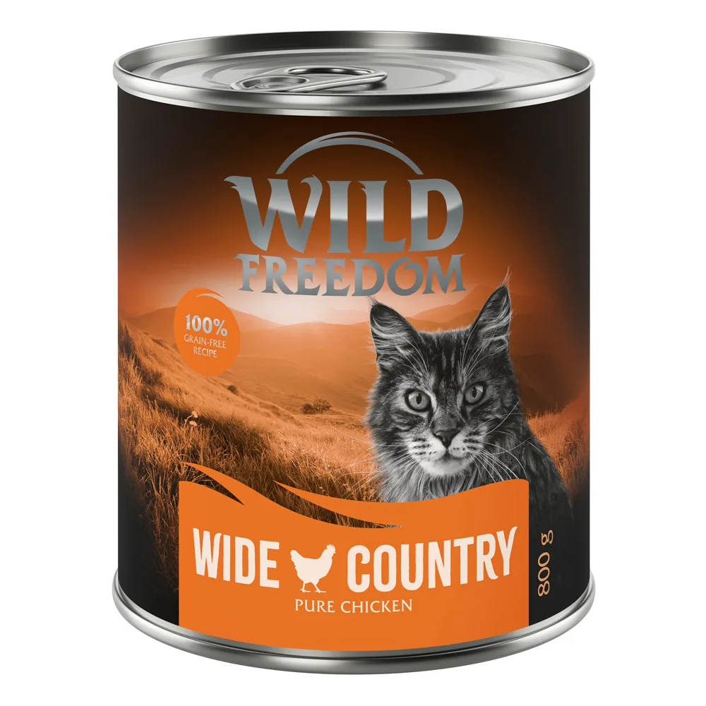 6x800g Adult Wide Country Kip Puur Wild Freedom Kattenvoer van Wild Freedom – productfoto