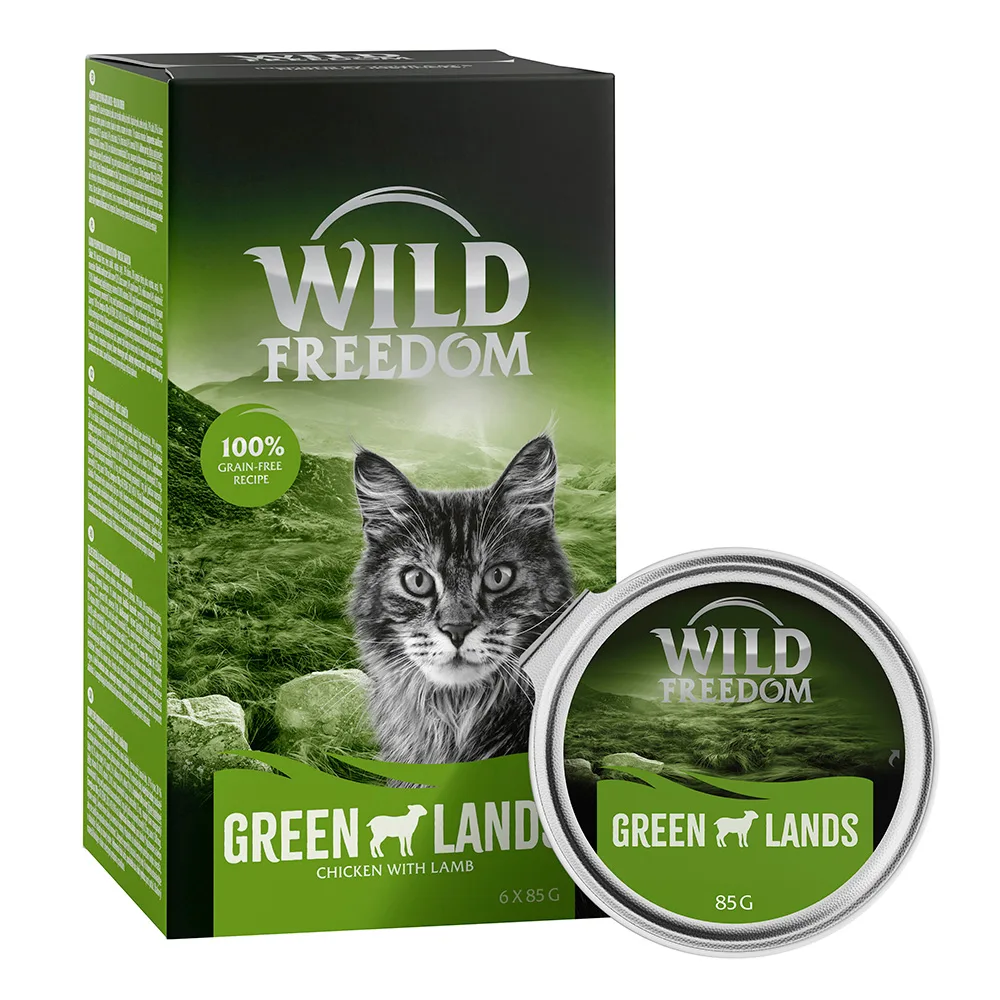 6x85g Adult Kuipje Green Lands Lam & Kip Wild Freedom Kattenvoer van Wild Freedom – productfoto
