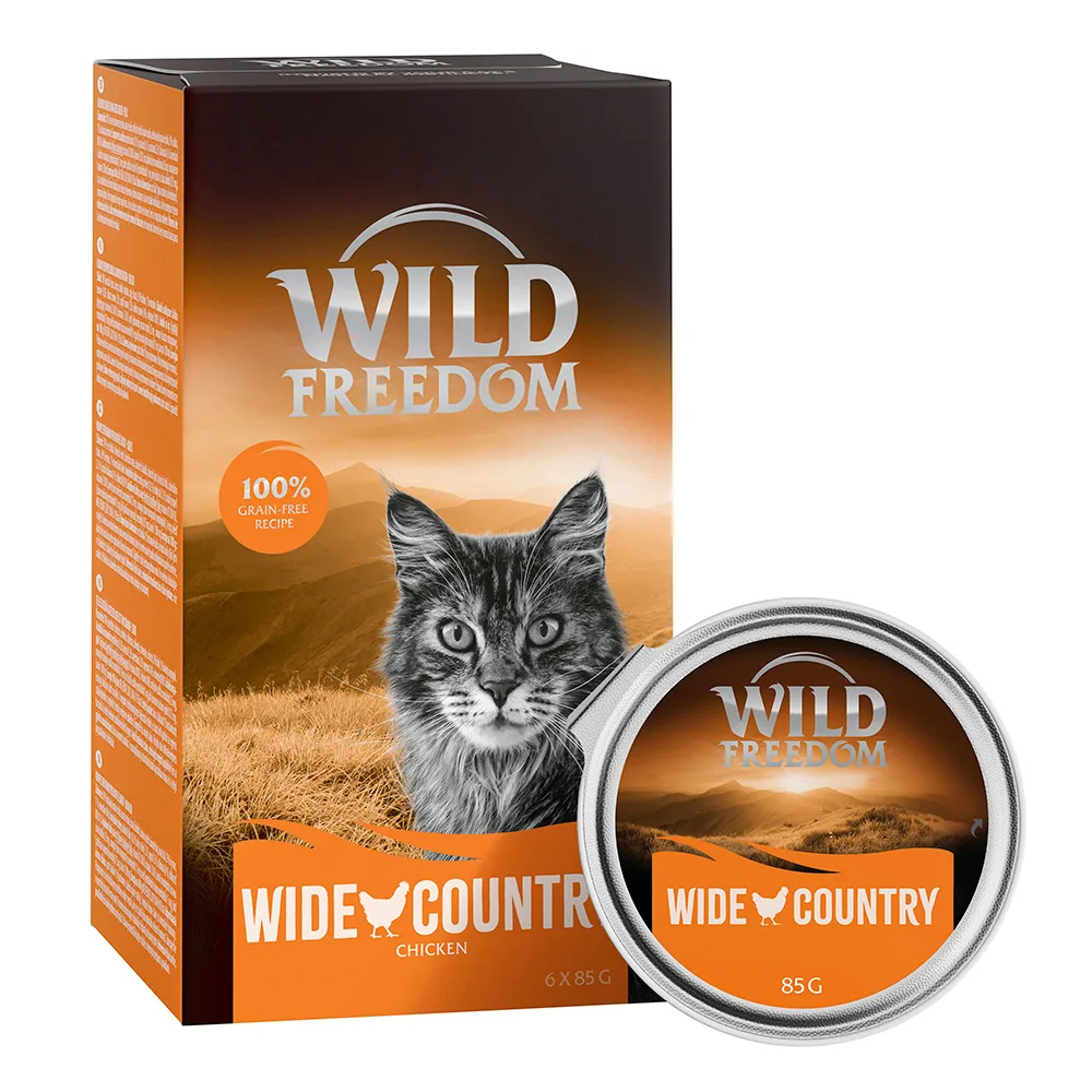 6x85g Adult Kuipje Wide Country Kip puur Wild Freedom Kattenvoer by Wild Freedom – product photo