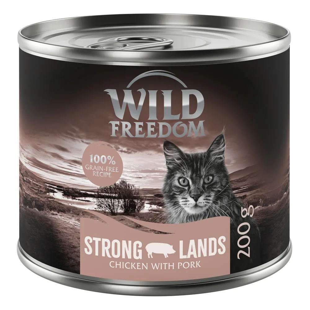 Adult Kattenvoer 6 x 200 g - Strong Island - Kip & Varken van Wild Freedom – productfoto