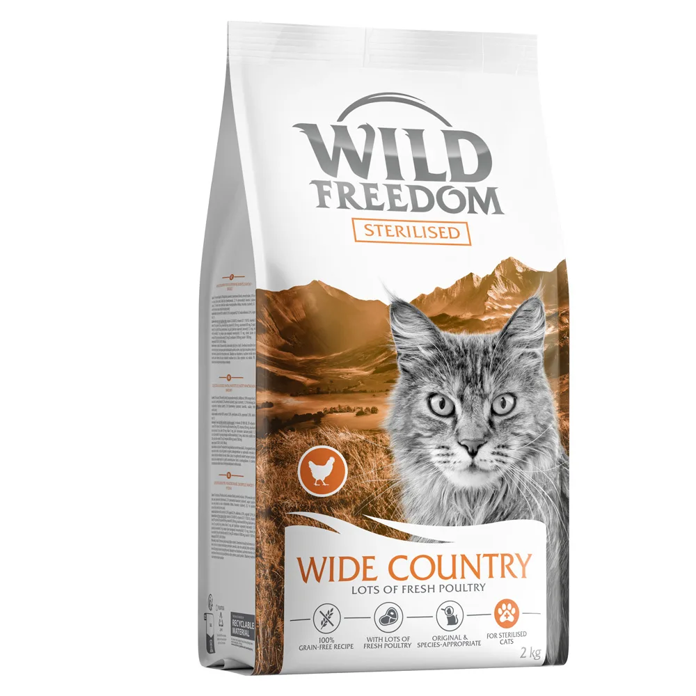 Adult Sterilised "Wide Country" met Gevogelte Kattenvoer - 2 kg by Wild Freedom – product photo