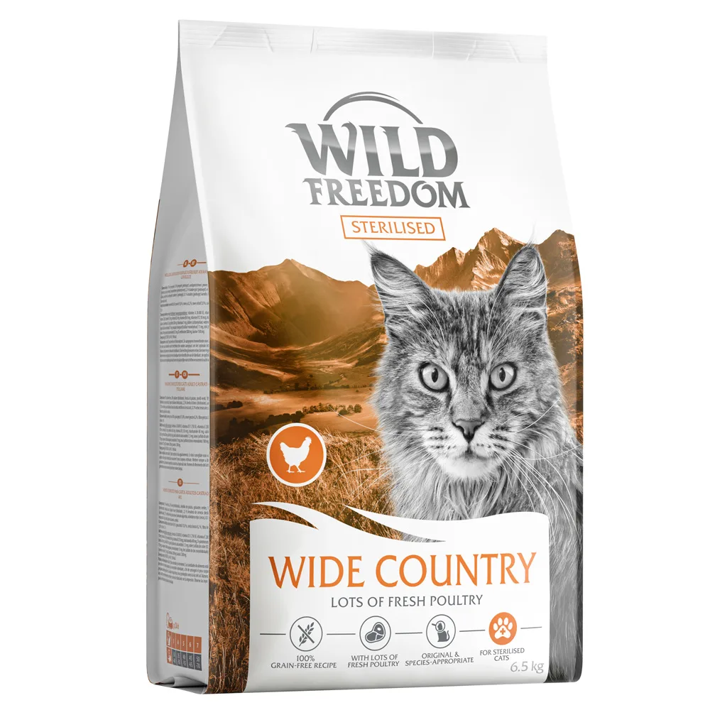 Adult Sterilised "Wide Country" met Gevogelte Kattenvoer - 6,5 kg by Wild Freedom – product photo