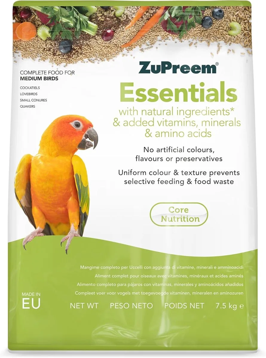 Essential Breeder 18kg - Kweekpellet - Papegaaien en Parkiet - SKU76600 by ZuPreem – product photo