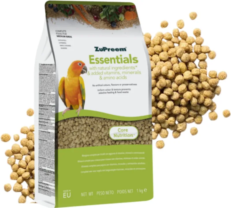 Essentials Medium 1kg - Parkietenvoer by ZuPreem – product photo