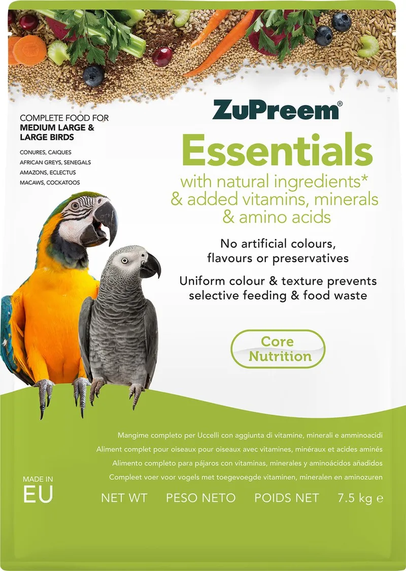 Essentials ML/L 7,5Kg - Papegaaienvoer de ZuPreem – photo produit