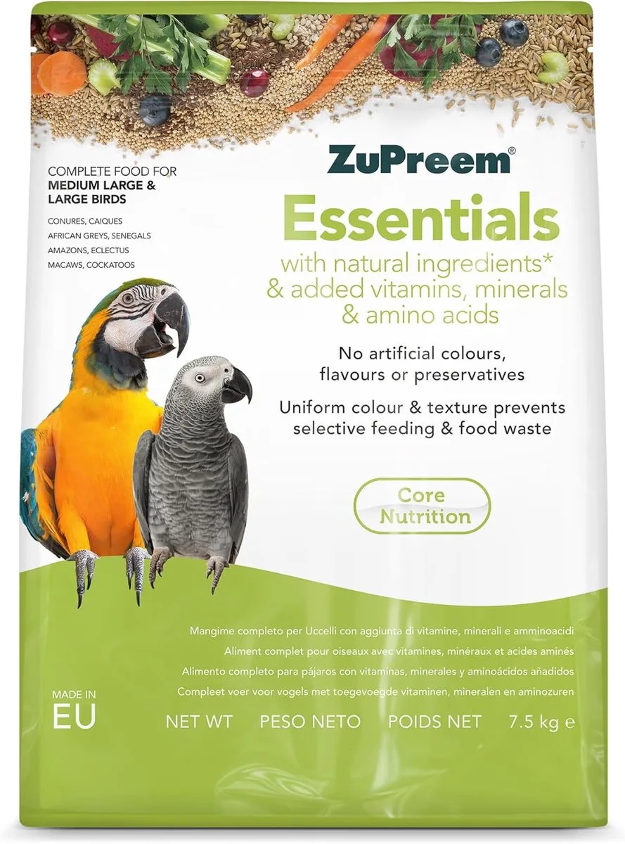 ZuPreemBreeder Essential 18kg - Papegaaien Pellet - Naturel - Kweekvoer voor papegaaien by ZuPreem – product photo